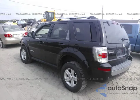 2008 Mercury Mariner Hybrid z USA, uszkodzony, nr VIN 4M2CU29HX8KJ51525